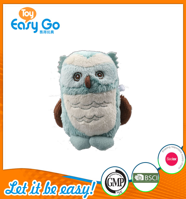 high quality customized production cute little blue owl plus